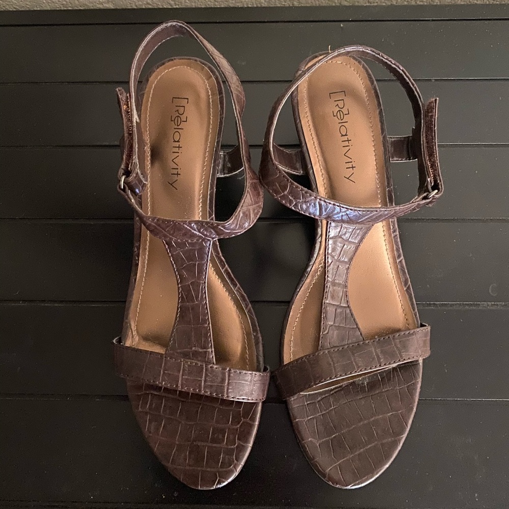 Relativity Open Toe Heeled Sandals - Picture 2 of 5